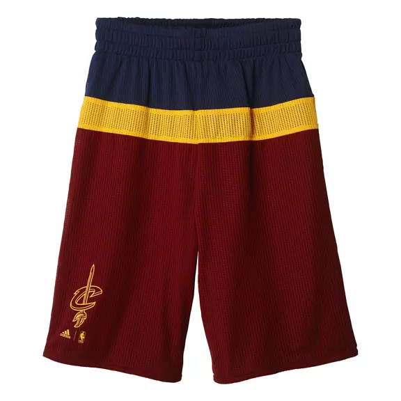 Adidas NBA Short Niño Cleveland Cavaliers Winter Hoops Rev (Bordeaux/Navy/Yellow)