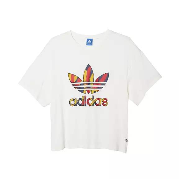 Adidas Originals Mujer Camiseta Paris Logo Trefoil  (blanco)