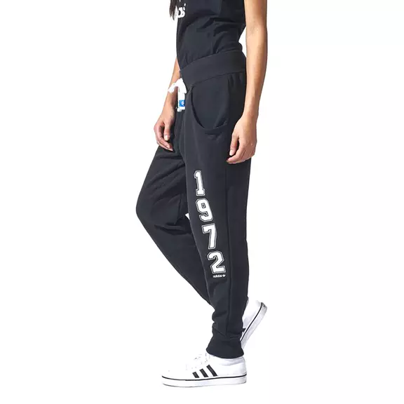 Adidas Originals Pantalón Mulheres Logo Essentials Baggy (negro/blanco)