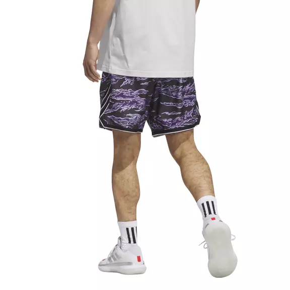 Adidas Short Basket  Crazy Lite AOP "Aurora Purple-black"