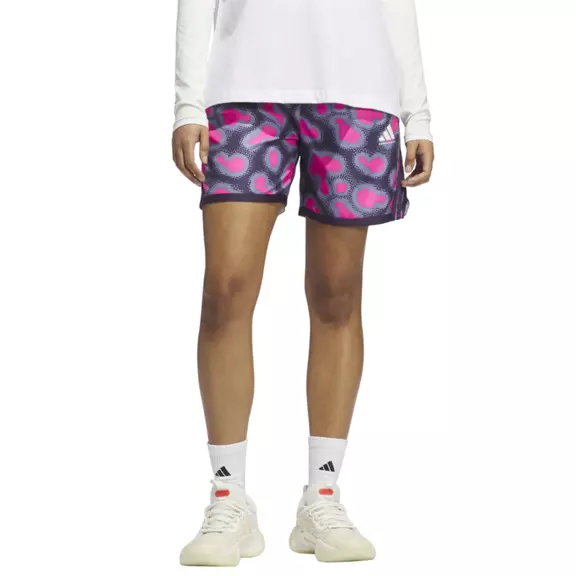 Adidas Short Basket Crazylite Geode Camo AOP "Shock Pink/Silver Violet"
