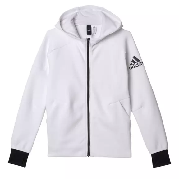 Adidas Athletics Z.N.E. Full Zip Hoody Junior  (white/black)