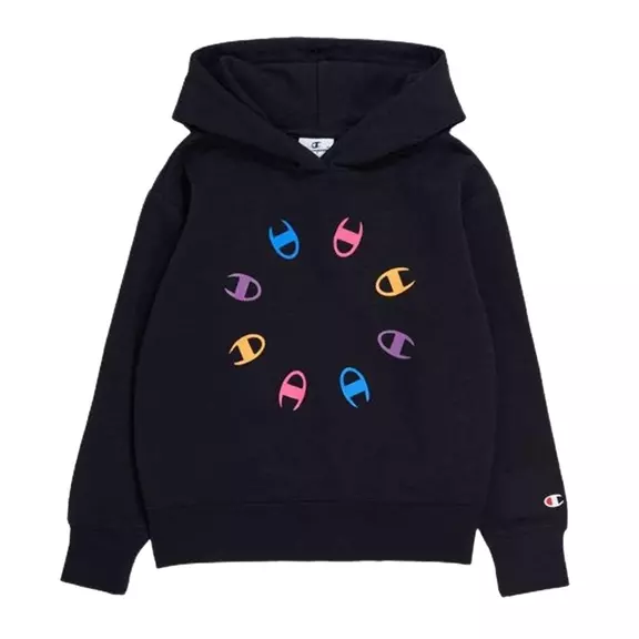 Champion Girl Hooded Sweatshirt "Black"
