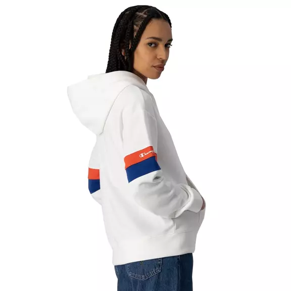 Champion Legacy Heritage Block Logo Hoodie "White"
