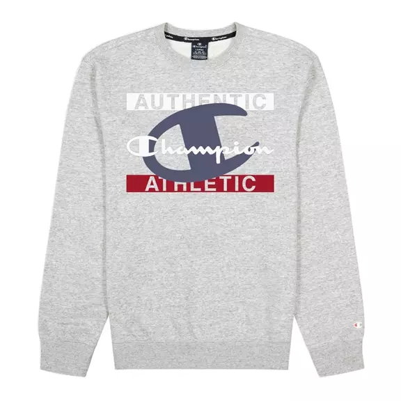 Champion Legacy New York Graphic Print Sweatshirt "Light Grey"