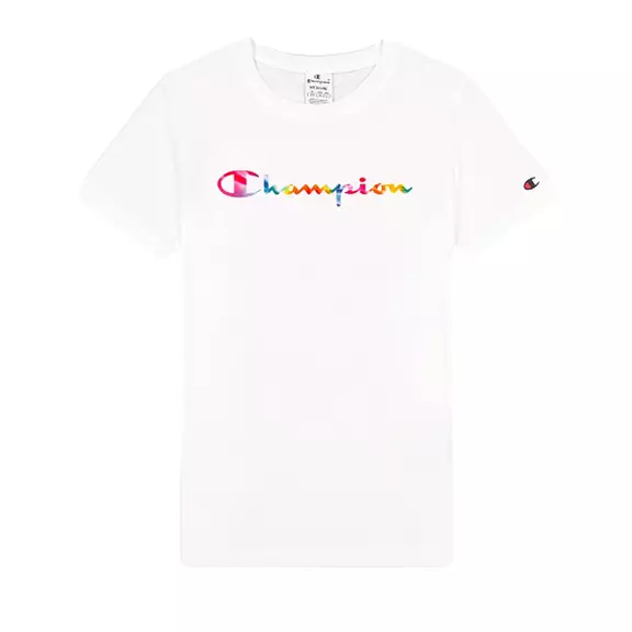 Champion Legacy Wm´s Script Colors Logo T-shirt "White"