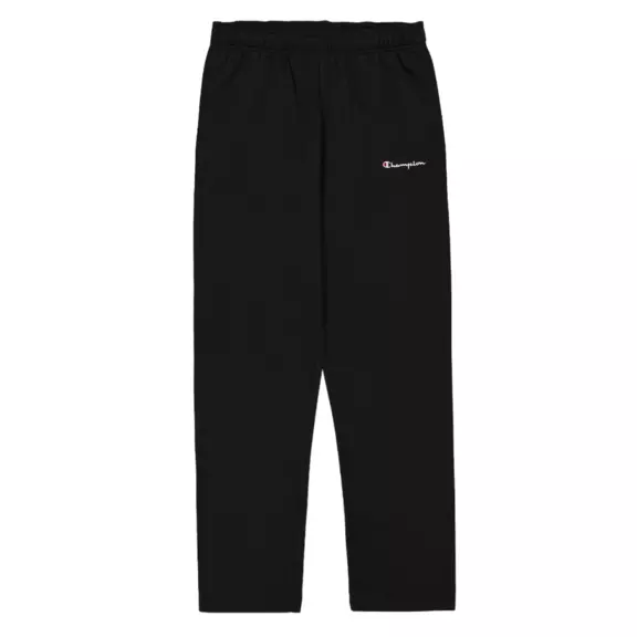Champion Logo Straight Leg Fleece Joggers "Black"
