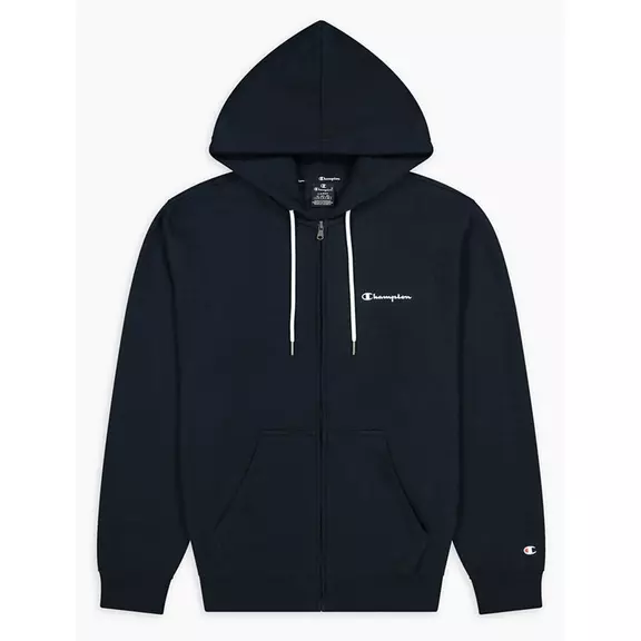 Champion Small Script Logo Print Zip-up Hoodie