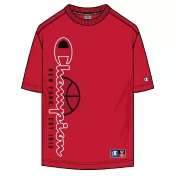 Champion Sport Lifestyle Basketball Big Logo CustomFit T-Shirt "Red"