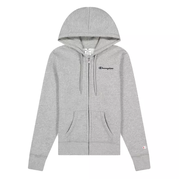 Champion Wn´s Legacy Small Script Logo Print Zip-Up Hoodie "Gray"