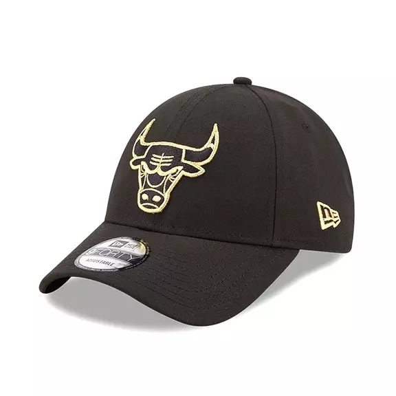 Chicago Bulls Gold Logo Negro 9Forty Cap