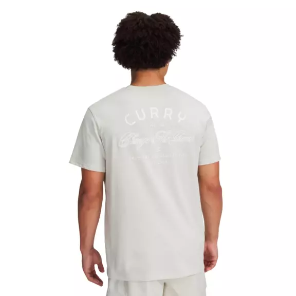 Curry Men's Heavyweight Verbiage T-Shirt "Summit White"