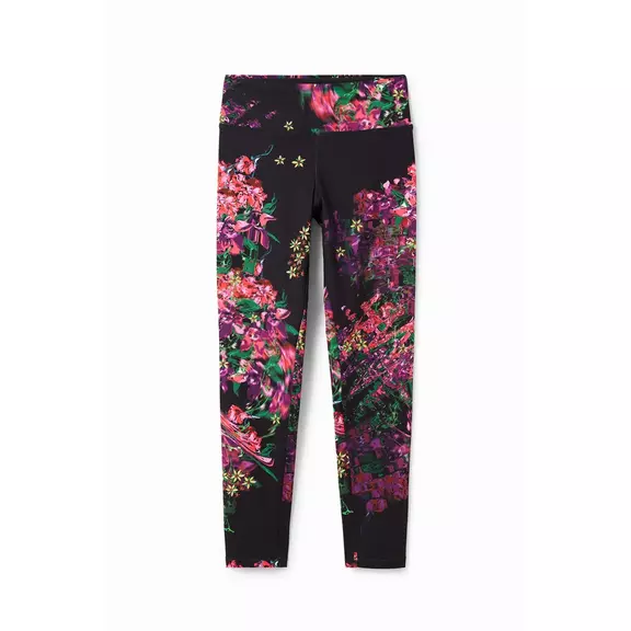 Desigual Floral Sport Leggings "Magical Fuxia"