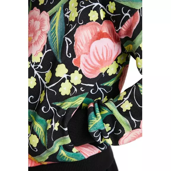 Desigual Girls Flower Hooded Sweatshirt