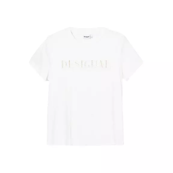 Desigual shiny t-shirt "White"