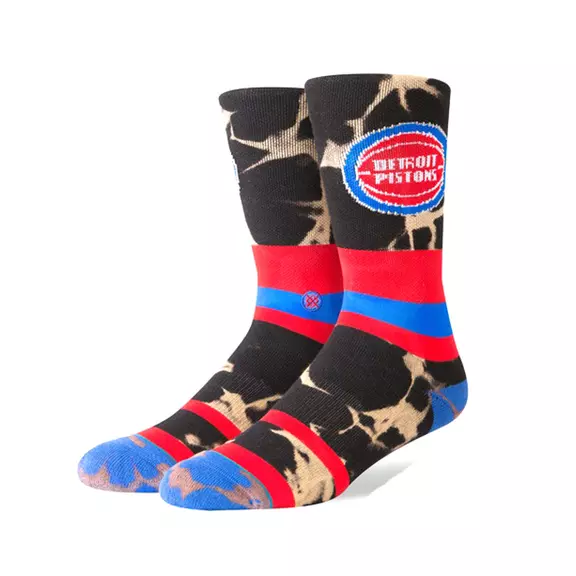 Detroit Pistons Acid Wash Socks