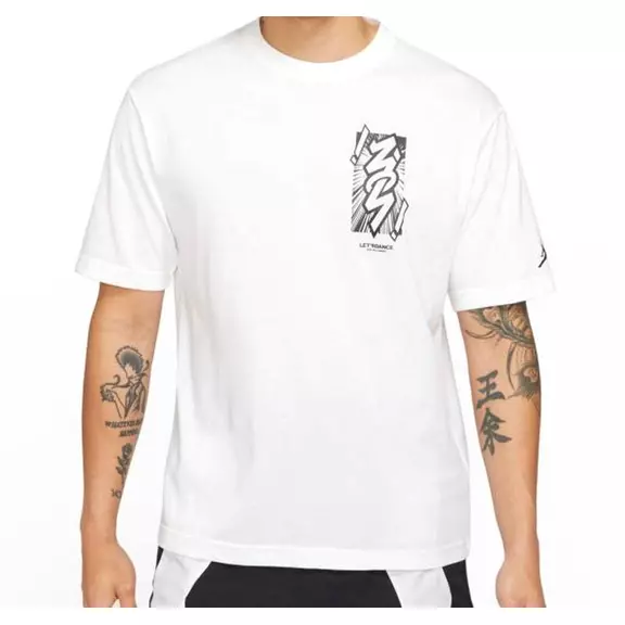 Jordan Dri-FIT Zion Men's SS T-Shirt "White-Black"