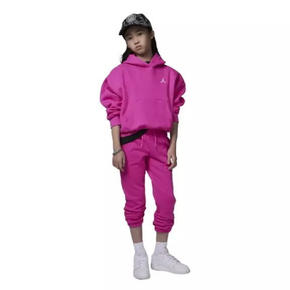 Jordan Girls Brooklyn Essentials Pullover Hoodie "Fire Pink"