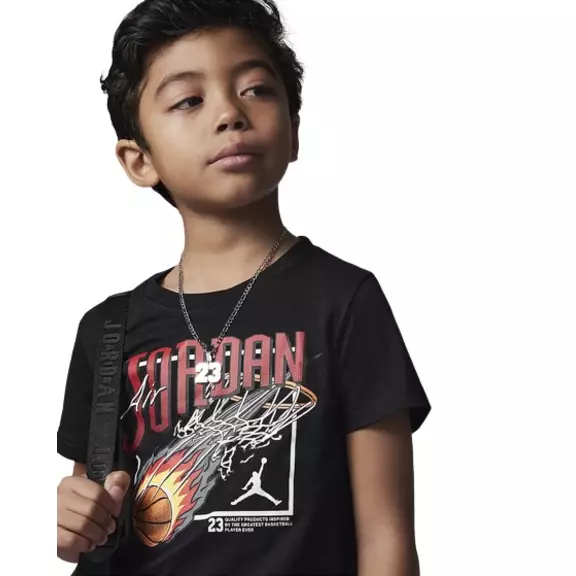 Jordan Infants JDB Court Air Tee Short Mesh Set "Gym Red-Black"