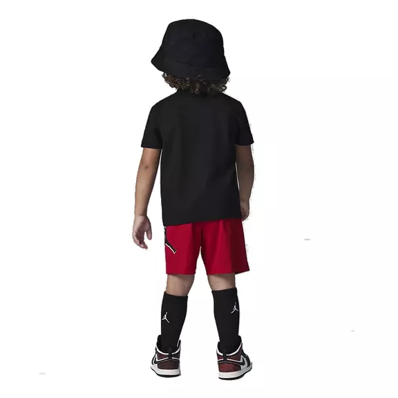 Jordan Infants Jumpman Static Tee Short Mesh Set "Gym Red-Black"