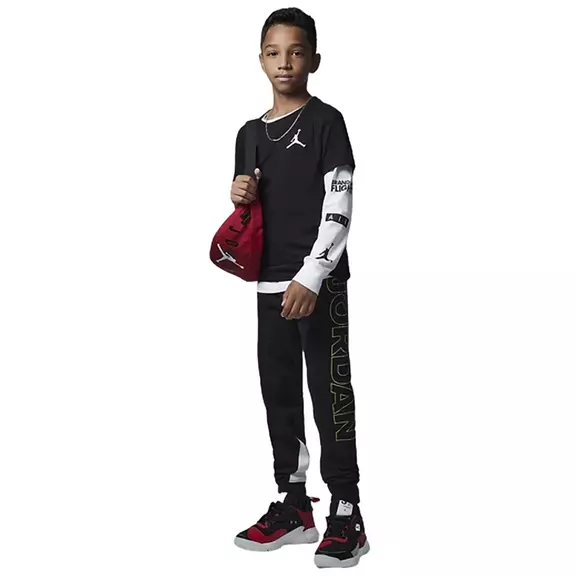 Jordan Kids Holiday Shine Fleece Pants "Black"