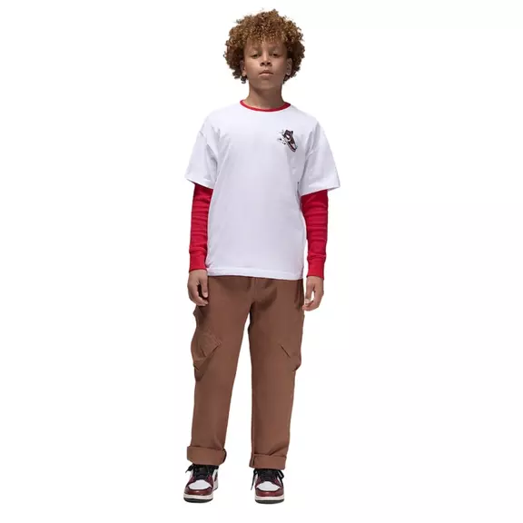 Jordan Kids JDB Air Jordan Has Landed SS Tee "White"