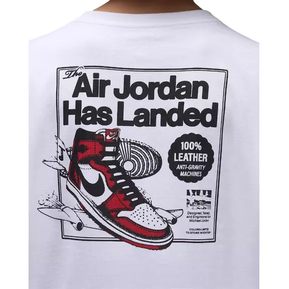 Jordan Kids JDB Air Jordan Has Landed SS Tee "White"