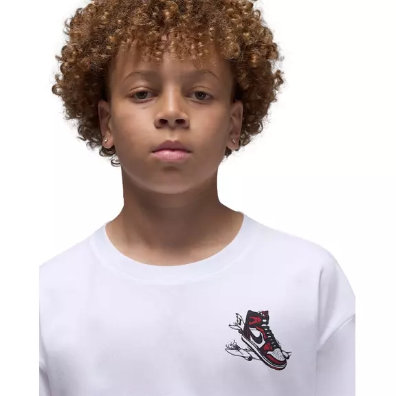 Jordan Kids JDB Air Jordan Has Landed SS Tee "White"