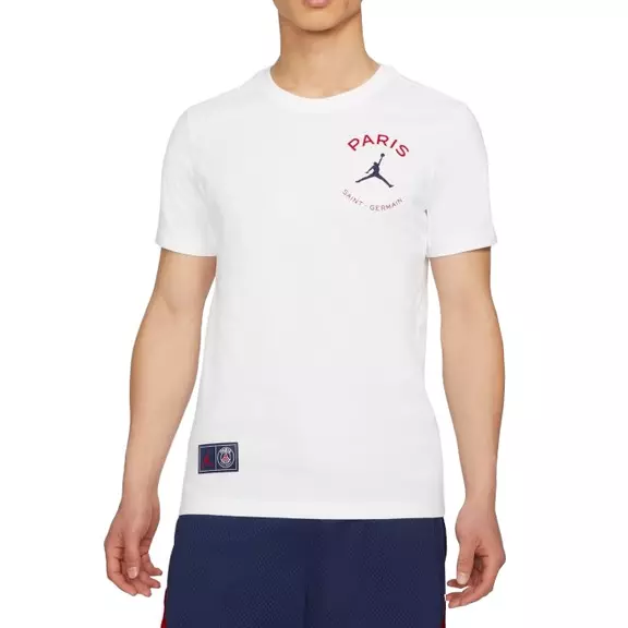 Jordan Paris Saint-Germain Logo Men's T-Shirt "White"