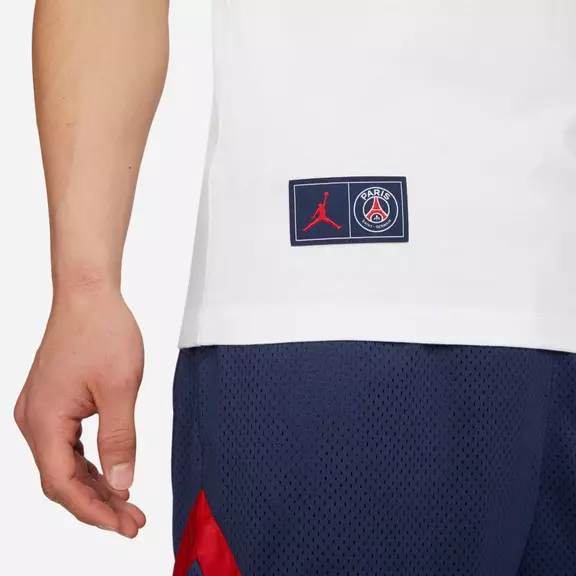 Jordan Paris Saint-Germain Logo Men's T-Shirt "White"