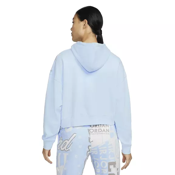 Jordan Women's Fleece Allover Printed Hoodie "Celestine Blue"