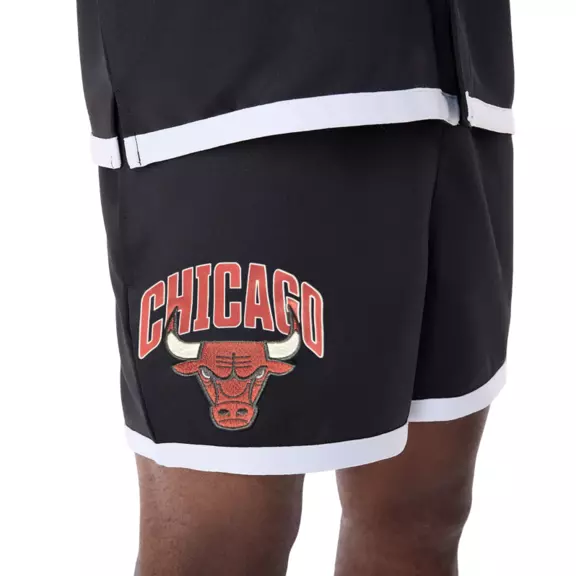 New Era NBA Chicago Bulls Team Logo Shorts "Black "
