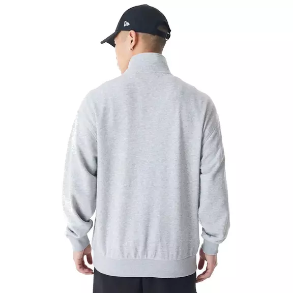 New Era NBA LA Lakers Lifestyle Quarter Zip Sweater "Grey"
