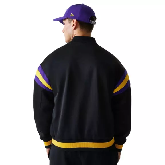 New Era NBA LA Lakers Panel Bomber Jacket