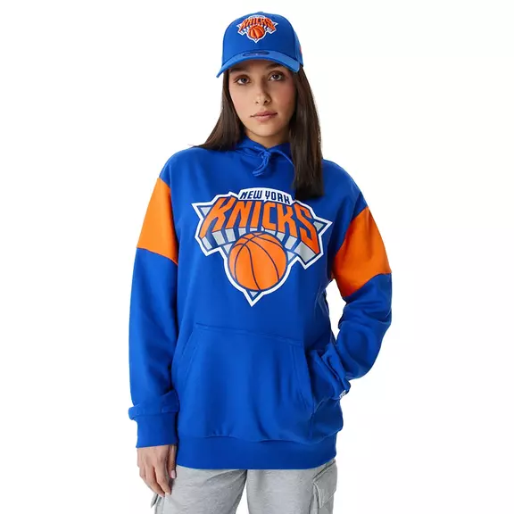 New Era NBA New York Knicks Colour Block Oversized Hoodie