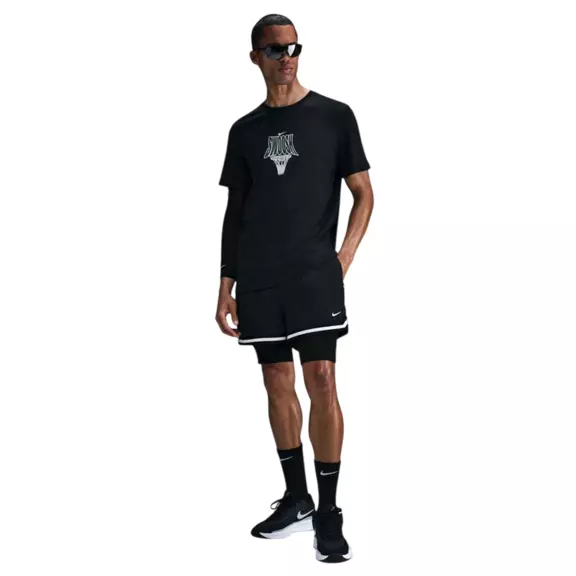Nike Dri-Fit Basketball Jersey "Black White"