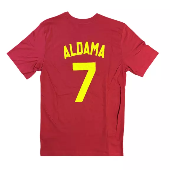 Nike Camiseta España Basket # 7 ALDAMA # "Gym Red/Yellow"