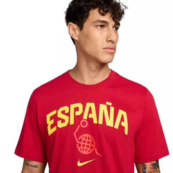 Nike Camiseta España Basket "Gym Red/Yellow"