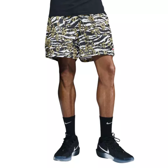 Nike Practice Mesh 13cm Dri-FIT Basketball Shorts "White Safari/University Red"