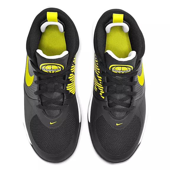 Nike Team Hustle D 9 (GS) "Black High Voltage"