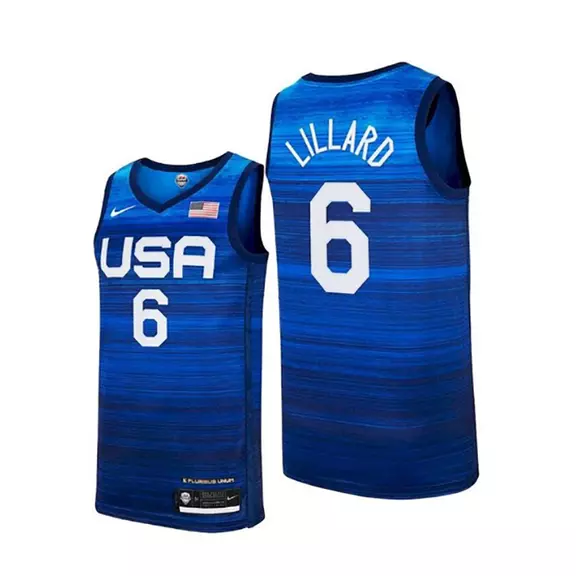 Nike USA T-Shirt Basketball Jersey # 6 LILLARD #