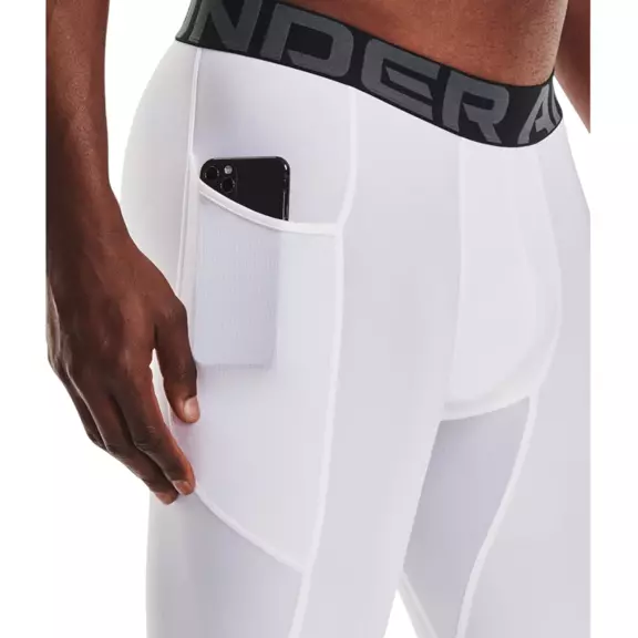 HeatGear® Pocket Long Shorts "White"