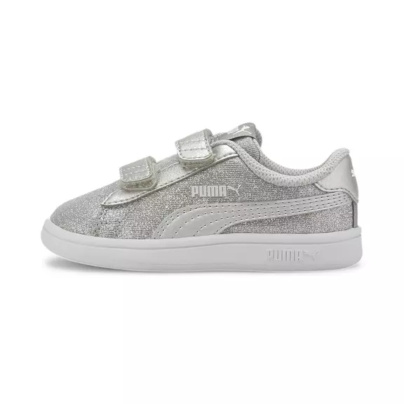 Puma Smash V2 Glitz Glam V Infant "Silver"