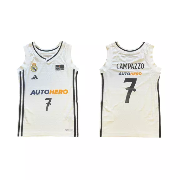 Real Madrid Camiseta Basket Menino/Menina 1ª Equip 24/25 # 7 CAMPAZZO #