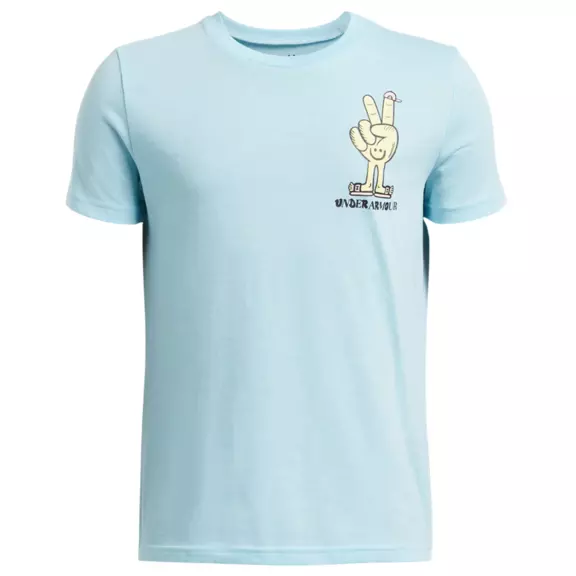 UA Boys´ Peace Love UA Logo Short Sleeve "Stream-Sonic Yellow"
