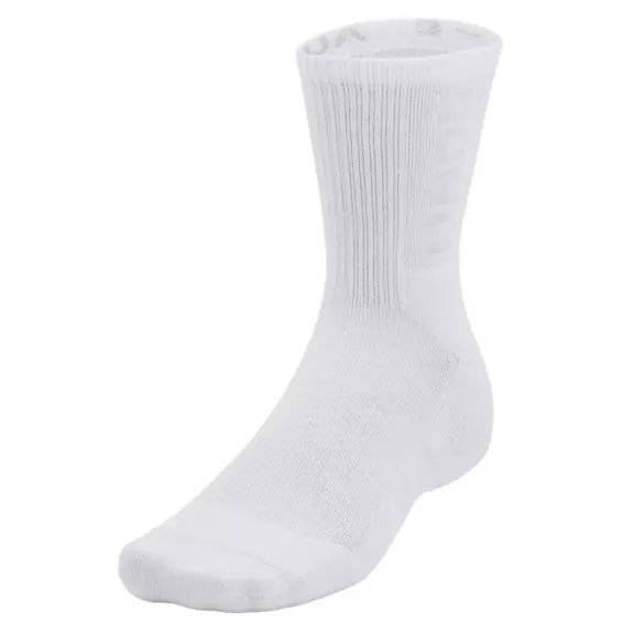 UA Unissex 3-Maker 3-Pack Mid-Crew Socks "White-Mod Gray"