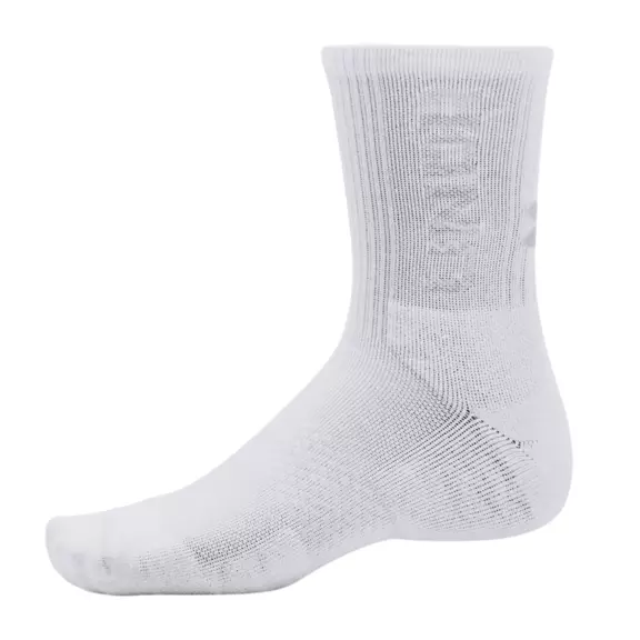 UA Unissex 3-Maker 3-Pack Mid-Crew Socks "White-Mod Gray"
