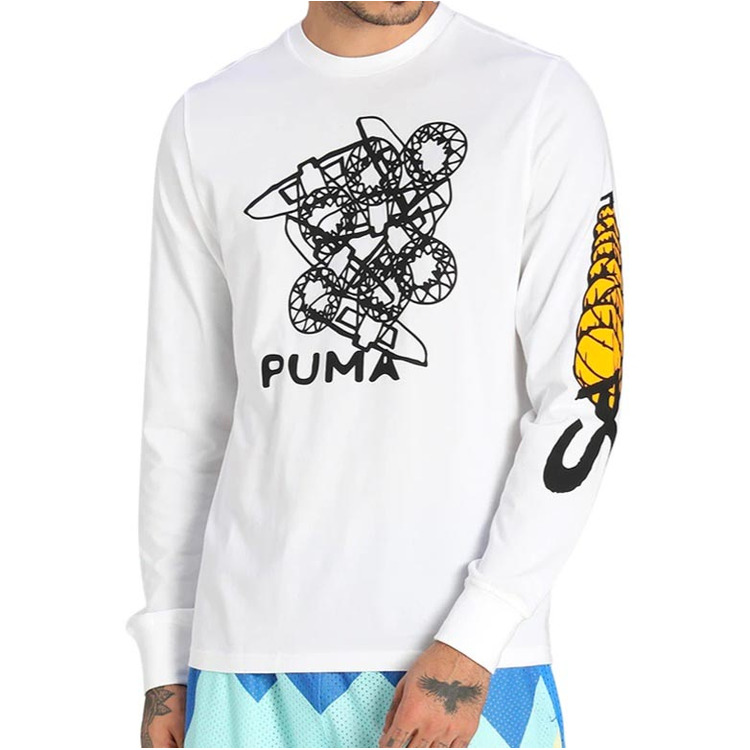 Puma 4TH Quarter LS Tee "White"