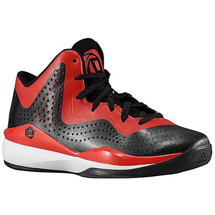 Adidas Derrick Rose 773 III J "Blackred" Menino (negro/rojo/blanco)