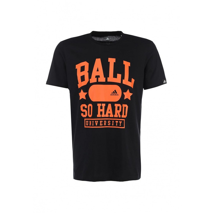 Adidas Camiseta Ball Hard (negro/naranja)